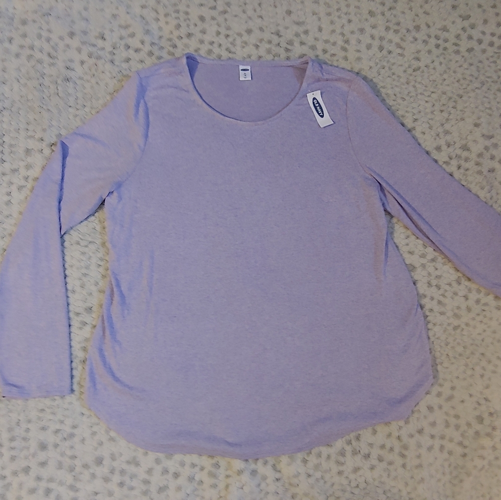Old Navy lilac long sleeve shirt, new with tags